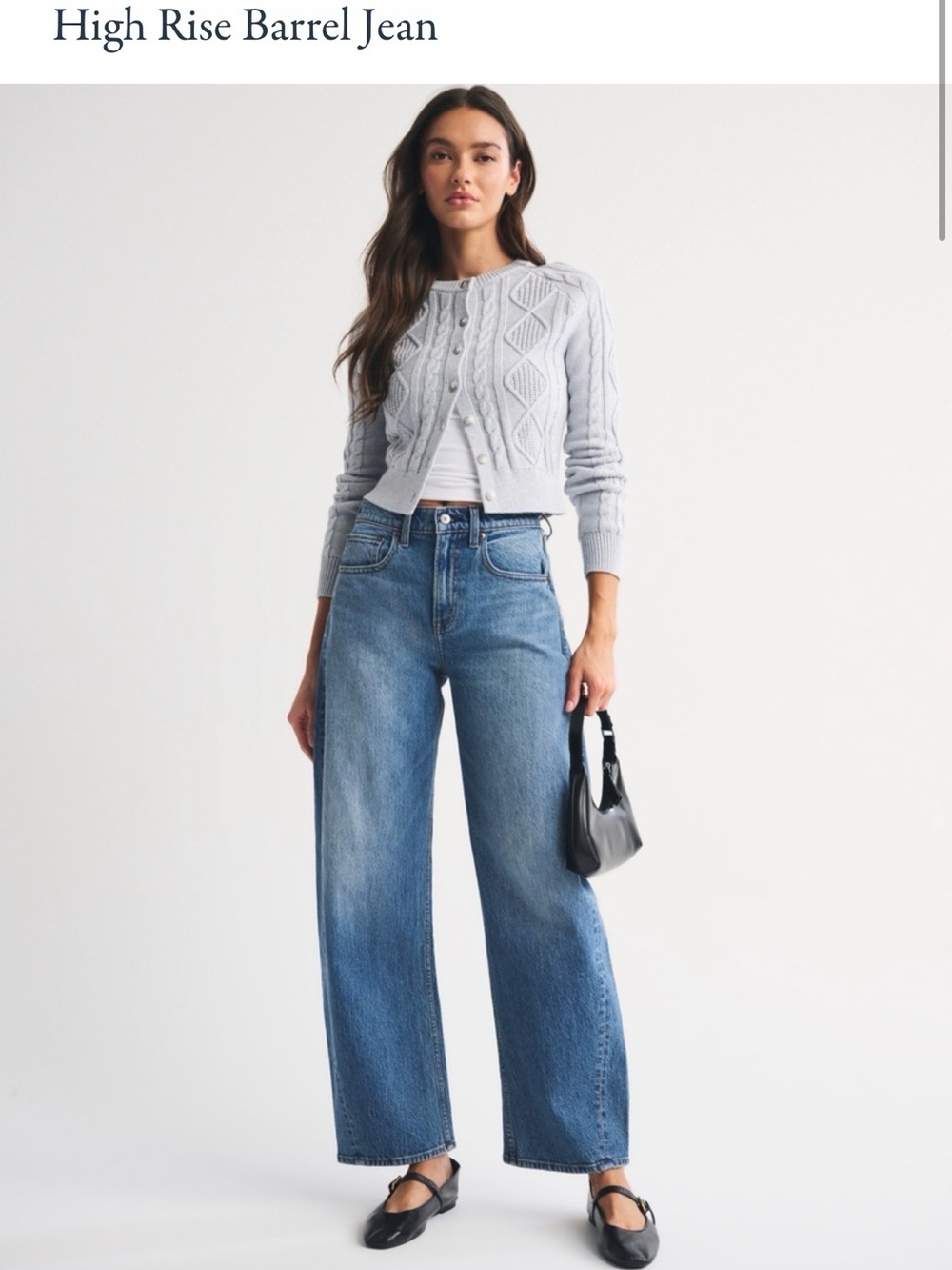 Abercrombie & Fitch High-Rise Barrel Jeans